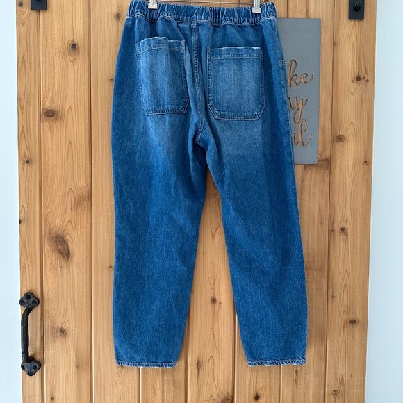 Veronica Beard Arya Cargo Elastic Back Waist Jeans in Waterfall Wash Size 12 - Picture 5 of 12